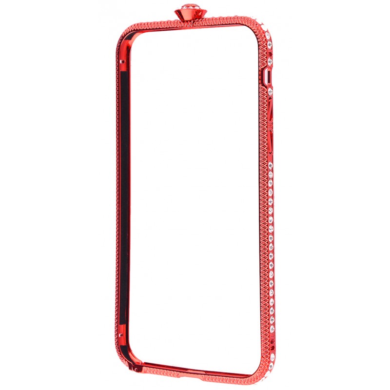 Бампер Stone Swarovski iPhone X Red