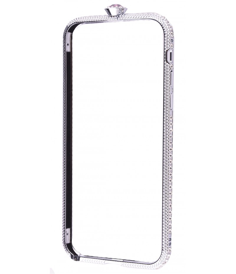 Бампер Stone Swarovski iPhone X Silver
