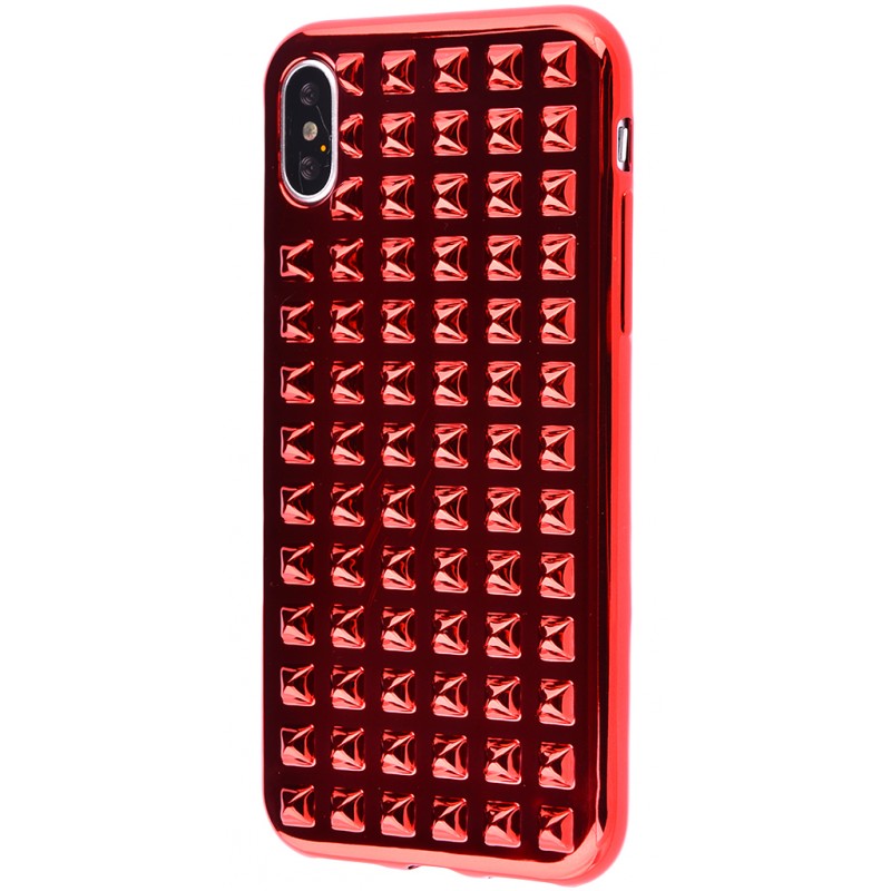 Накладка Шипы iPhone X Red