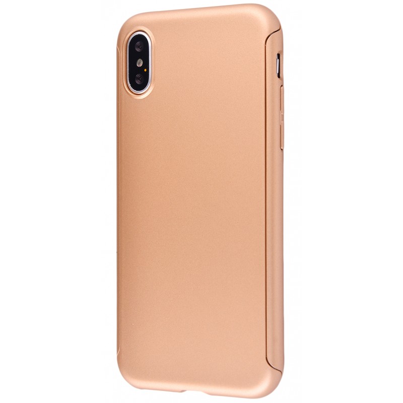 Voero 360 Protect Case (PC Soft Touch) iPhone X Gold