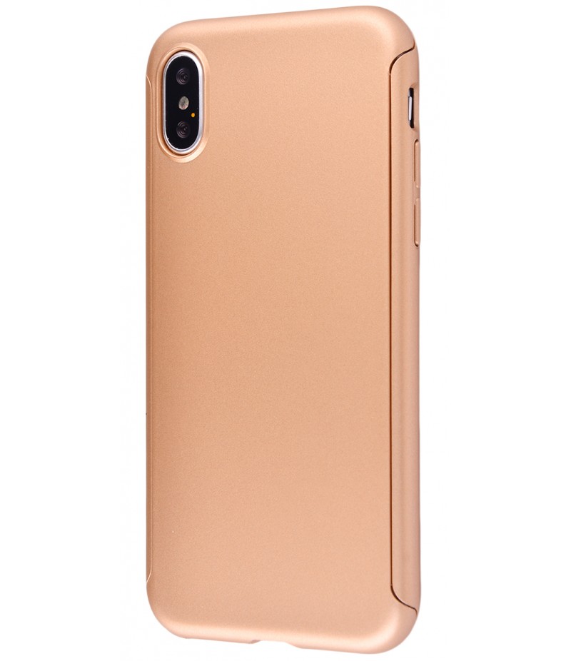Voero 360 Protect Case (PC Soft Touch) iPhone X Gold
