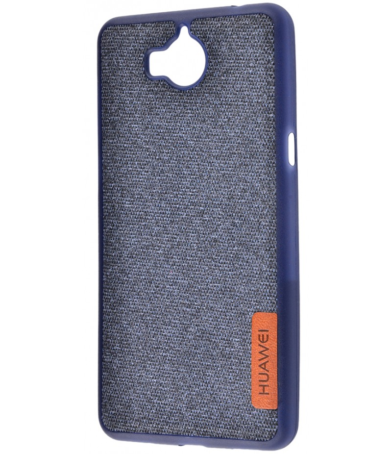 Label Case Textile Huawei Y5 2017 Blue