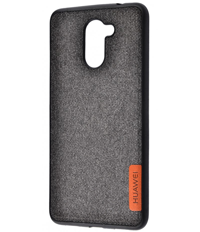 Label Case Textile Huawei Y7 2017 Black