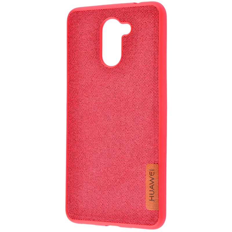 Label Case Textile Huawei Y7 2017 Red