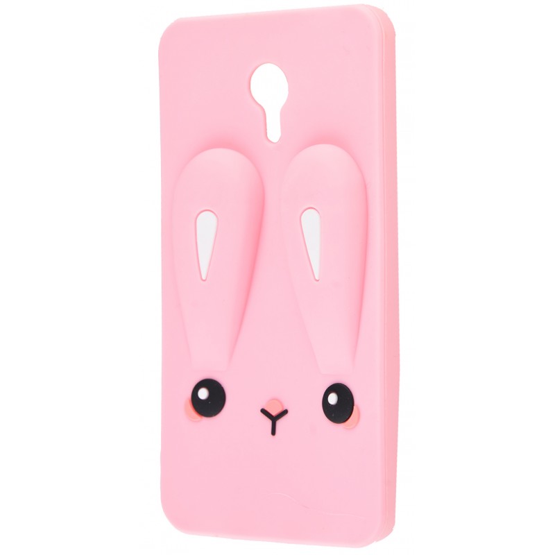 3D чехол Rabbit Meizu M3 Note Pink