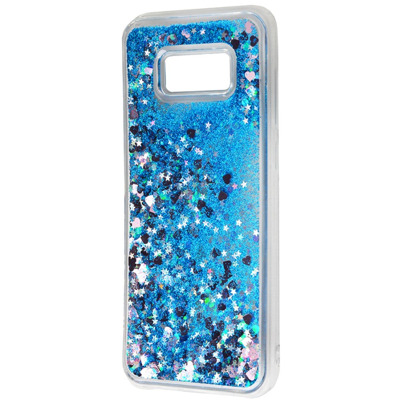 Блестки вода Samsung Galaxy S8 Plus Blue