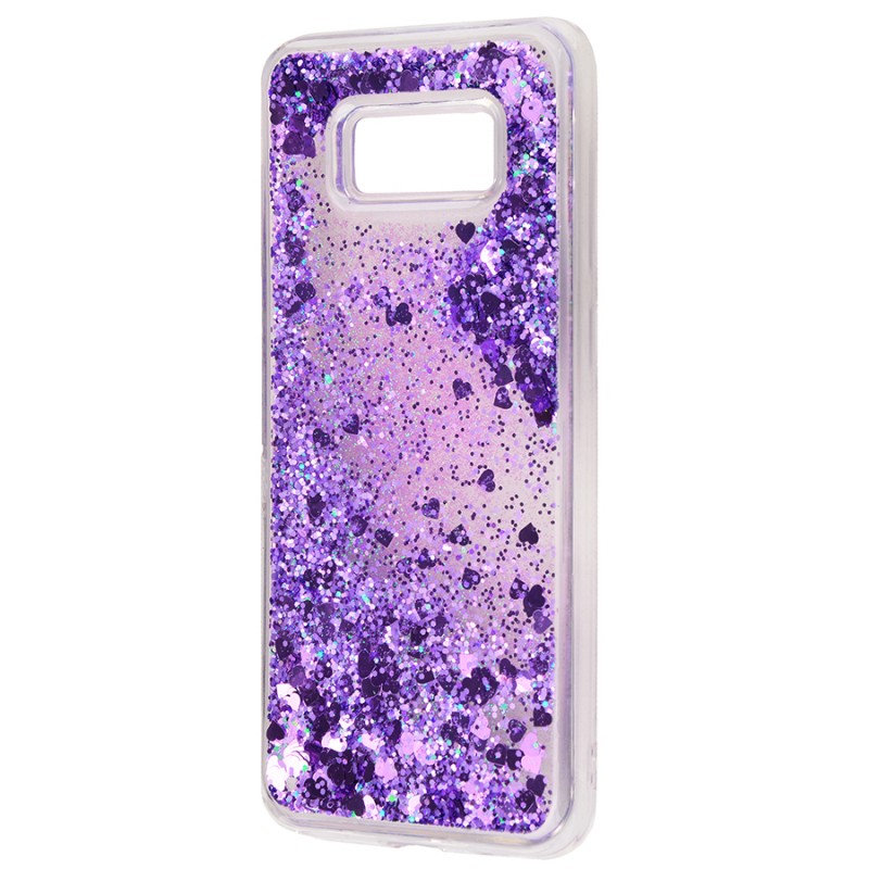 Блестки вода Samsung Galaxy S8 Plus Purple