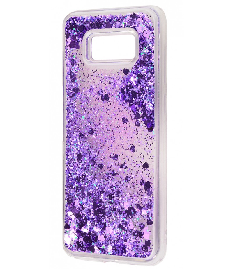 Блестки вода Samsung Galaxy S8 Plus Purple