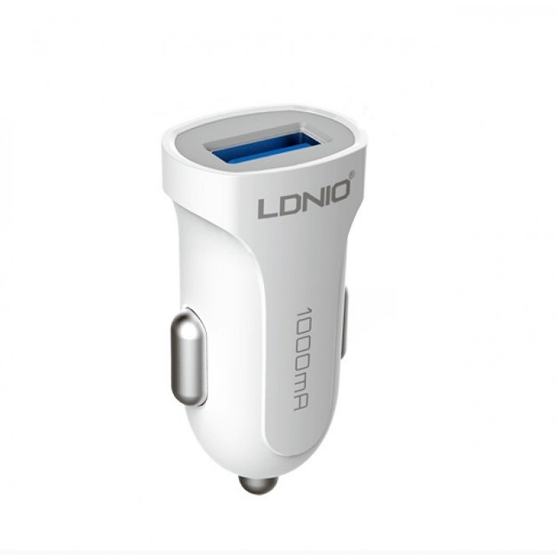Автомобільний зарядний пристрій LDNIO DL-C17 1А white