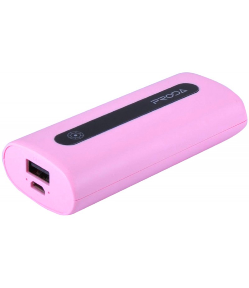 Внешний аккумулятор Proda E5 5000mAh + microUSB Pink