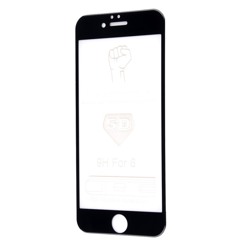 Защитное 5D стекло Full Screen 360 для iPhone 6 Black 