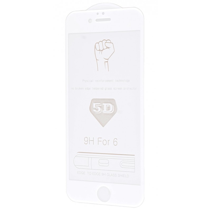 Захисне 5D скло Full Screen 360 для iPhone 6 White 