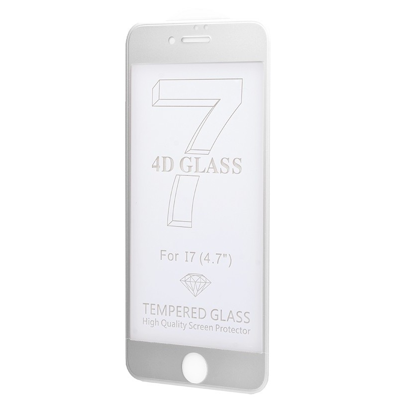 Защитное 4D стекло Full Screen 360 для iPhone 7 White 