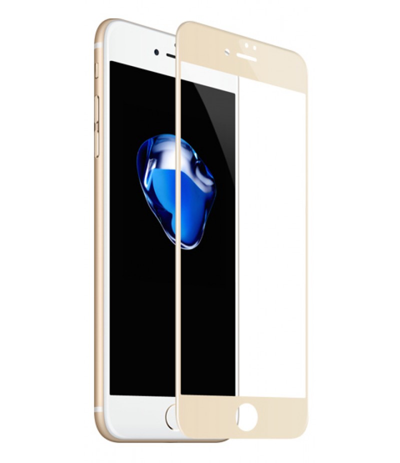 Защитное 3D стекло Baseus Pet Soft Glossy 0,23mm Gold iPhone 7