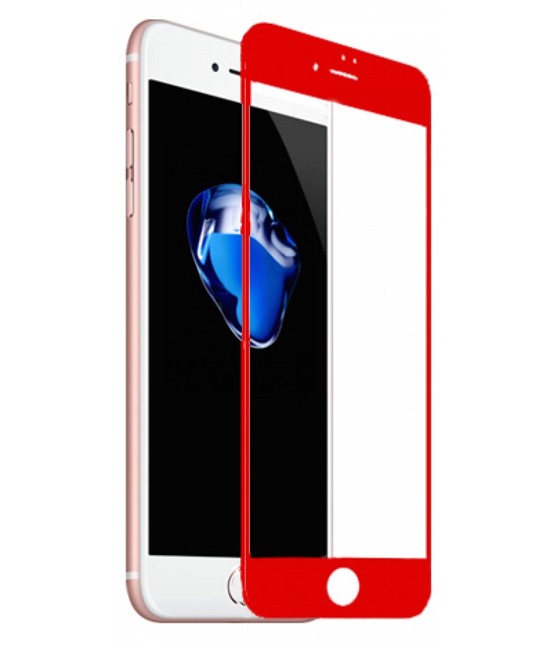 Защитное 3D стекло Baseus Pet Soft Glossy 0,23mm Red iPhone 7