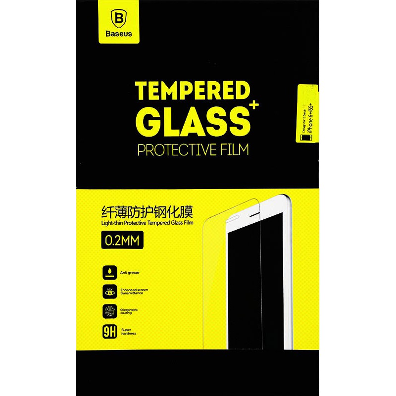 Защитное стекло Baseus 0.2мм iPhone 6+/6s+